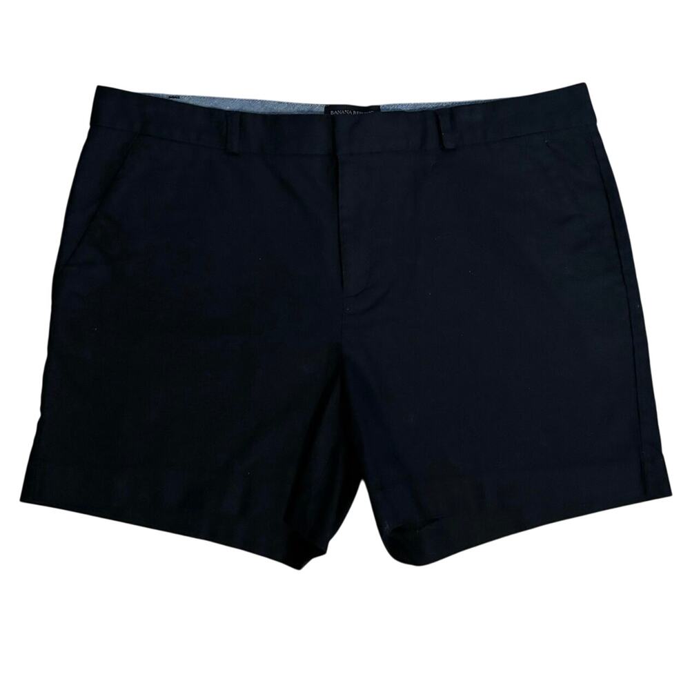 Banana Republic Factory Chino Shorts Black 5” Inseam Capsule Minimalist